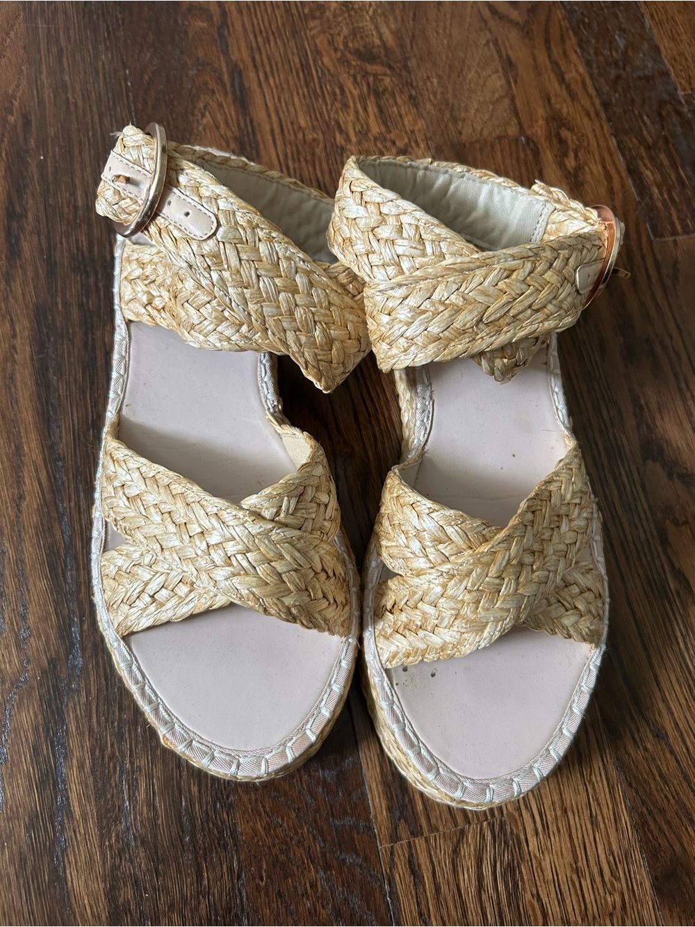 ASOS Braided Straw Sandals - Natural